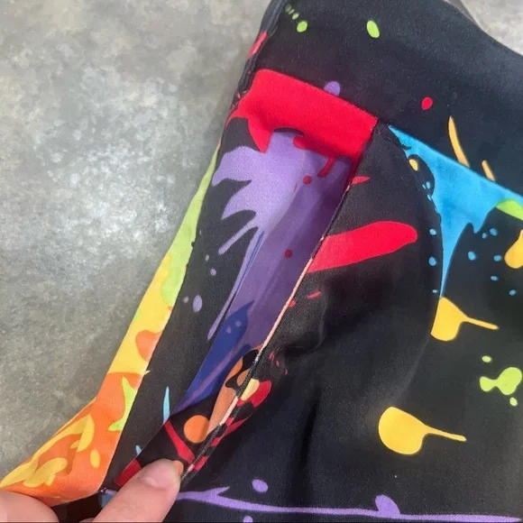 Loudmouth Paint Splatter Men’s Golf Pants Sz 35 Black Golfing Chino Retro Preppy - Picture 5 of 10